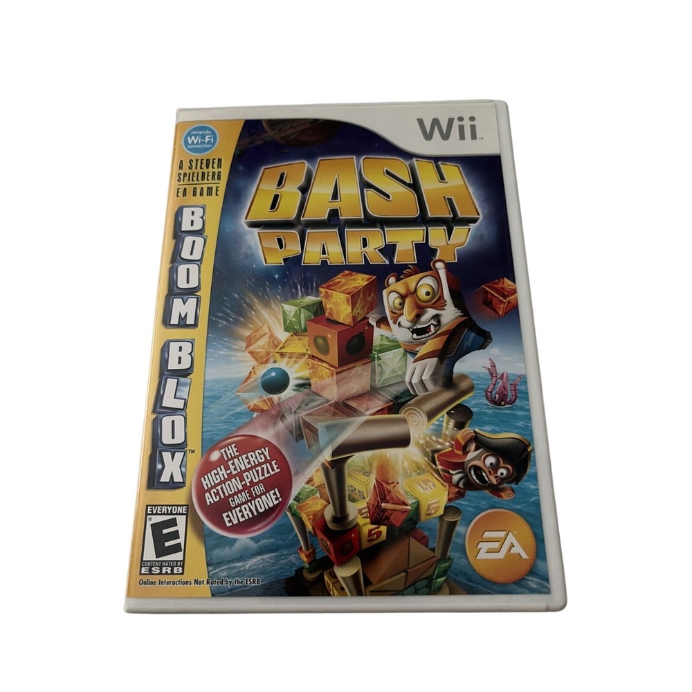 EA Boom Blox Bash‎ Party Nintendo Wii Action Puzzle Game Steven Spielberg CIB OS